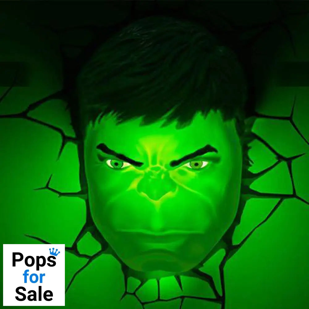 Marvel 3D LED Light Hulk Face 3D