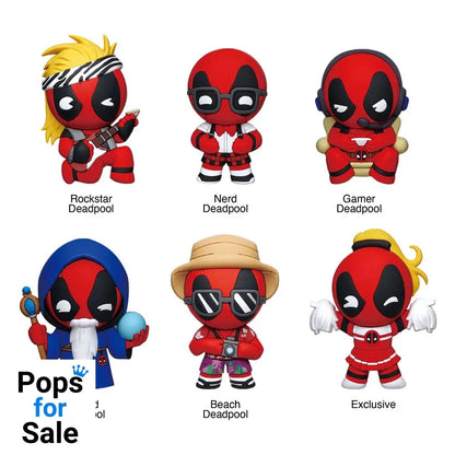 Marvel 3D Magnets Deadpool Classic Series 1 Display (12) Magnets