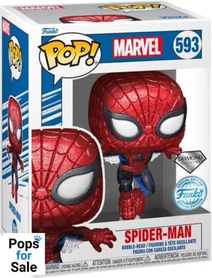 Marvel 80th Anniversary POP! Vinyl Figure Spider-Man(DGLT) 9 cm