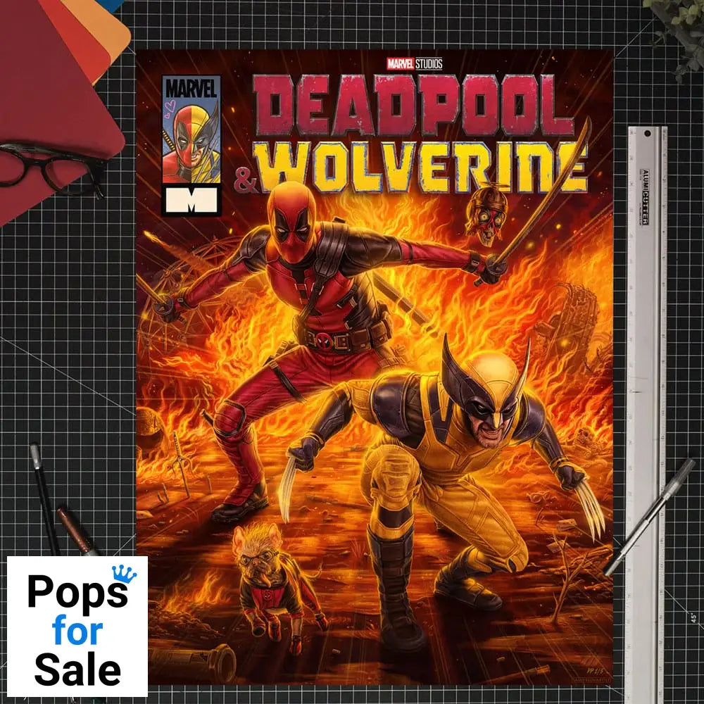 Marvel Art Print Deadpool & Wolverine 46 x 61 cm - unframed