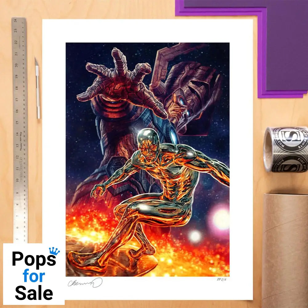 Marvel Art Print Galactus and the Silver Surfer 61 x 41 cm - unframed