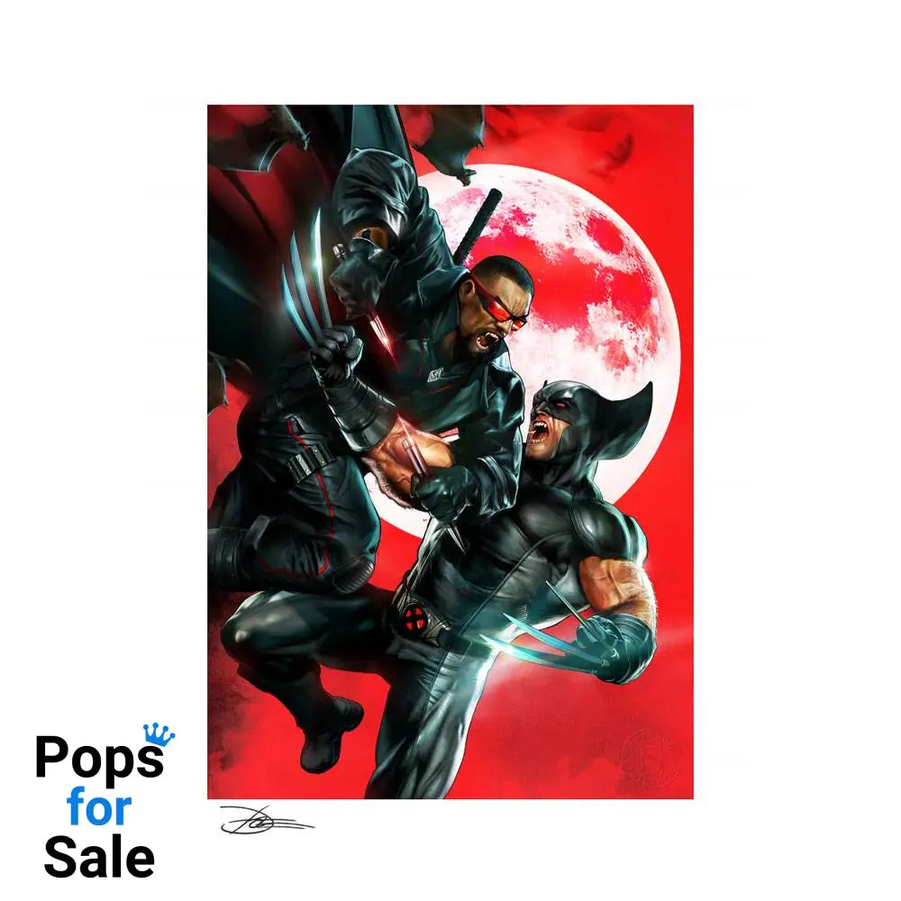 Marvel Art Print Wolverine vs Blade 46 x 61 cm - unframed