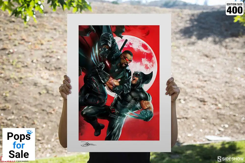 Marvel Art Print Wolverine vs Blade 46 x 61 cm - unframed Posters & Wallscrolls