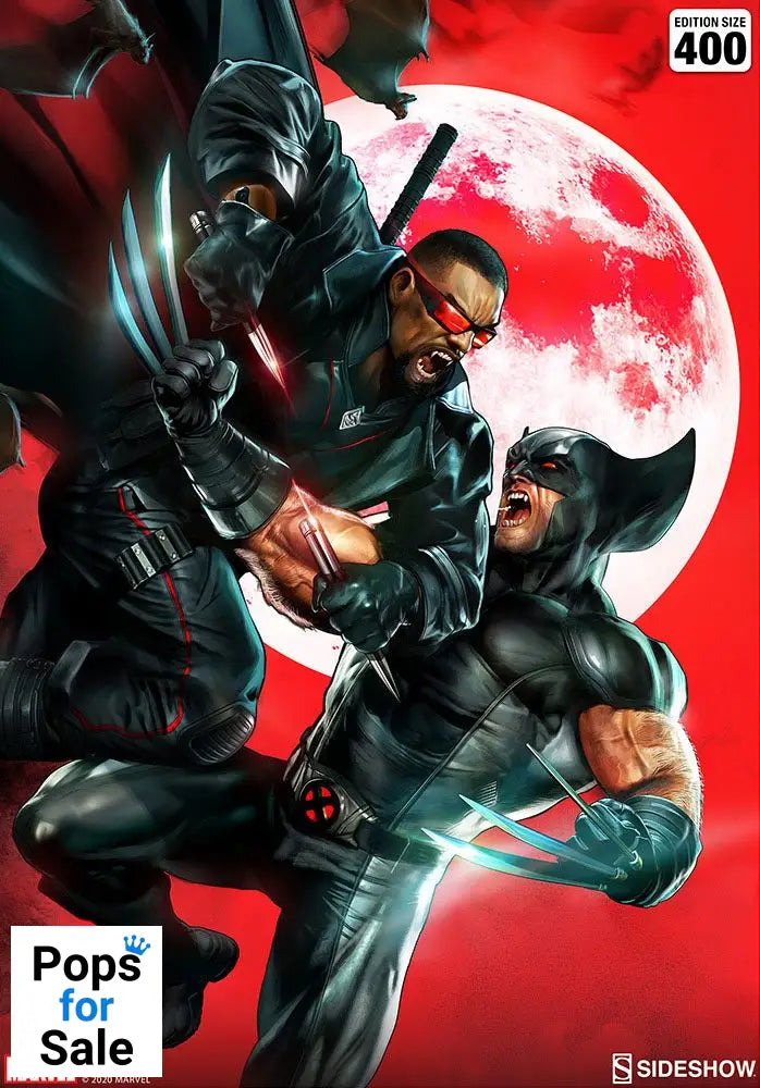 Marvel Art Print Wolverine vs Blade 46 x 61 cm - unframed