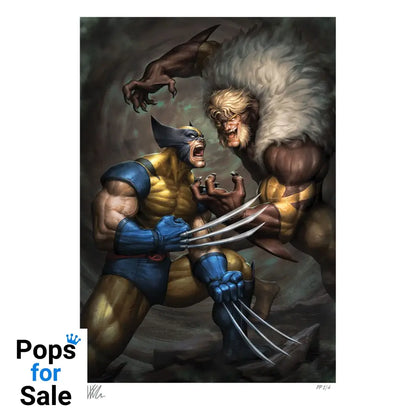 Marvel Art Print Wolverine vs Sabretooth 41 x 61 cm - unframed