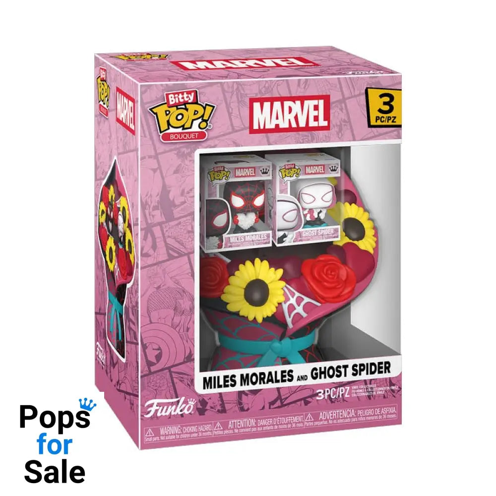 Marvel Bitty POP! Bouquet Vinyl Figure 2-Pack Miles Morales & Ghost Spider (Valentine) 4 cm
