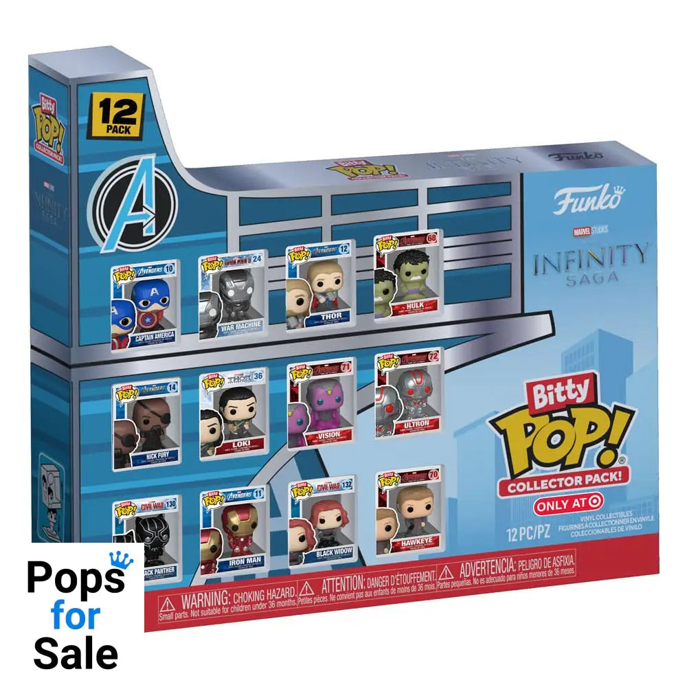 Marvel Bitty POP! Vinyl Figure 12-Pack Infinity Saga 2,5 cm