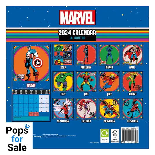 Marvel Calendar 2024 Super Heroes