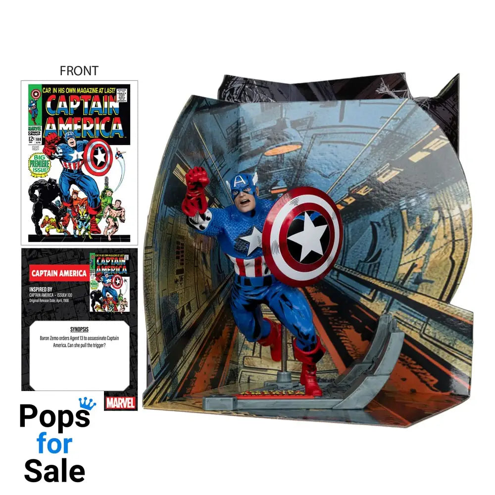 Marvel Collection PVC Statue 1/10 Captain America (Captain America #100) 12 cm