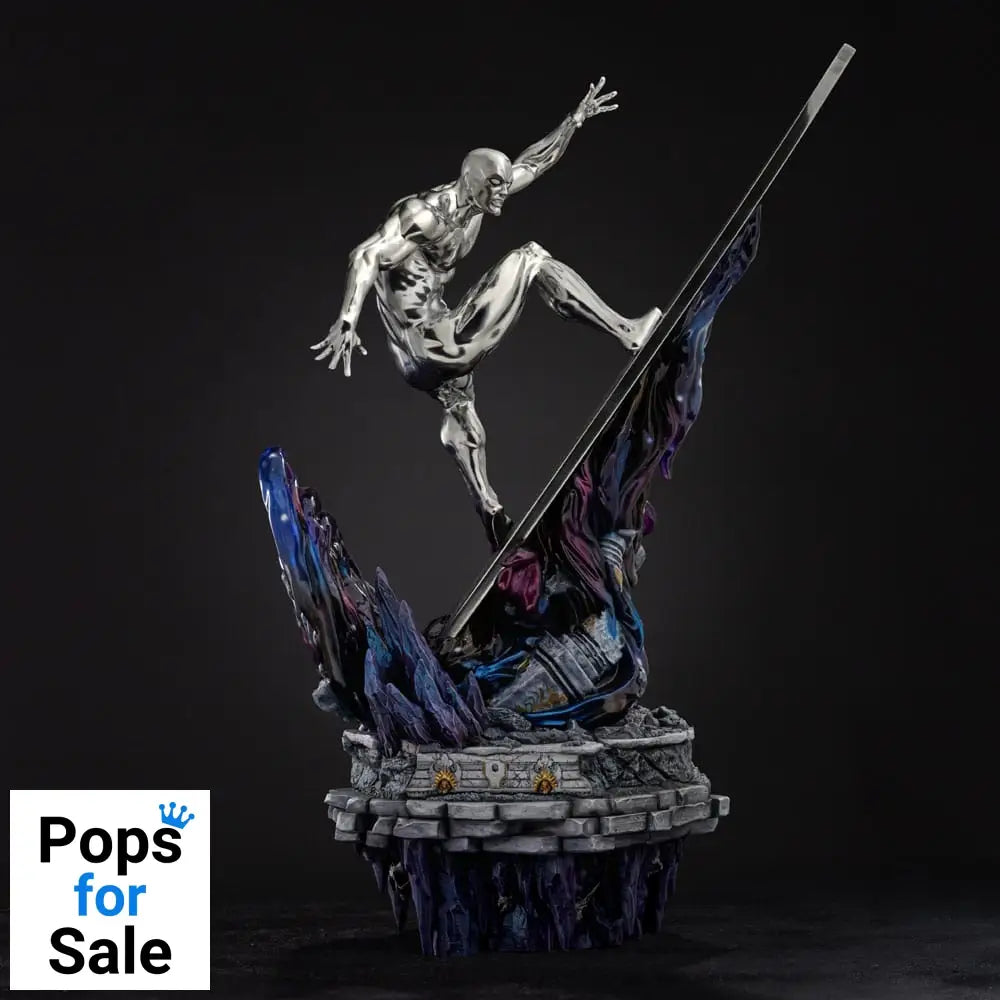 Marvel Comics Infinity Gauntlet Diorama Art Scale Statue 1/10 Silver Surfer Deluxe 36 cm