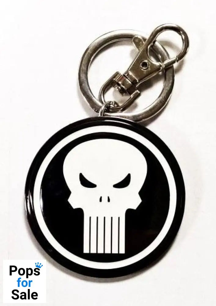 Marvel Comics Metal Keychain Punisher Logo Keyrings