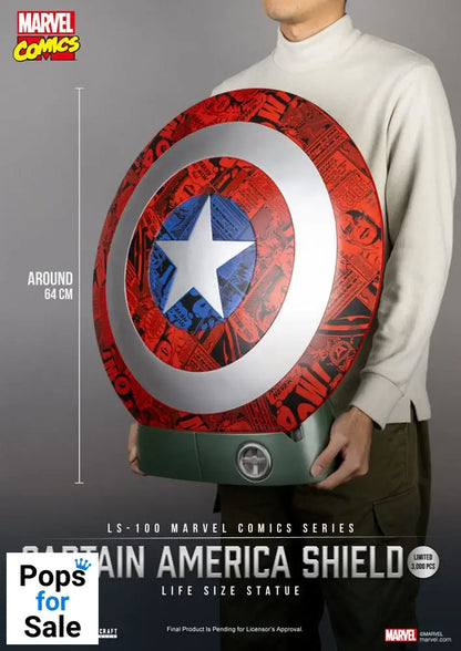 Marvel Comics PVC Captain America Shield Life Size Statue 64 cm
