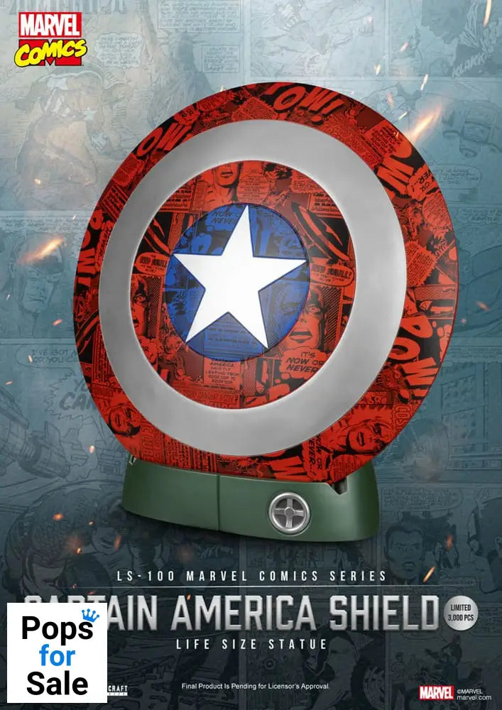 Marvel Comics PVC Captain America Shield Life Size Statue 64 cm