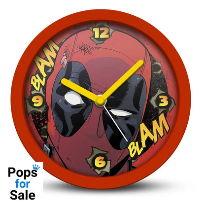 Marvel Desk Clock Deadpool Blam Blam Clocks & Watches