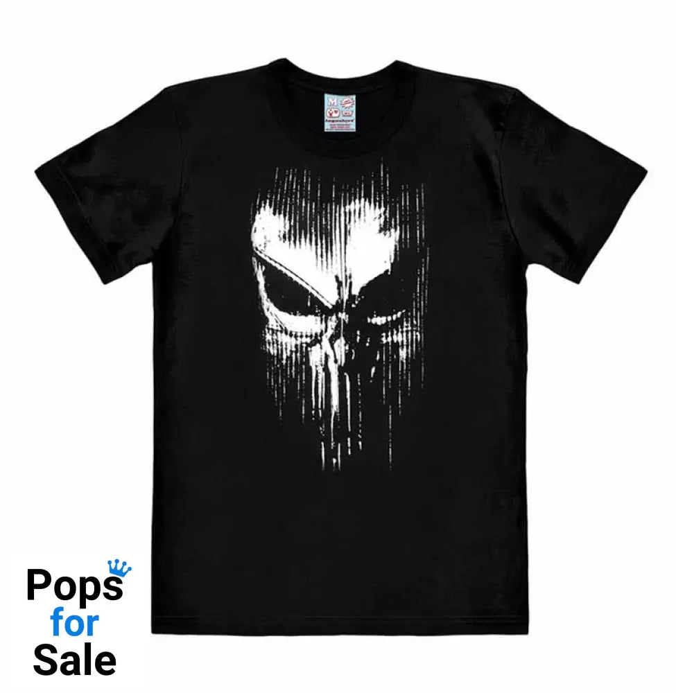 Marvel Easy Fit T-Shirt Punisher - Striped Skull Size XL