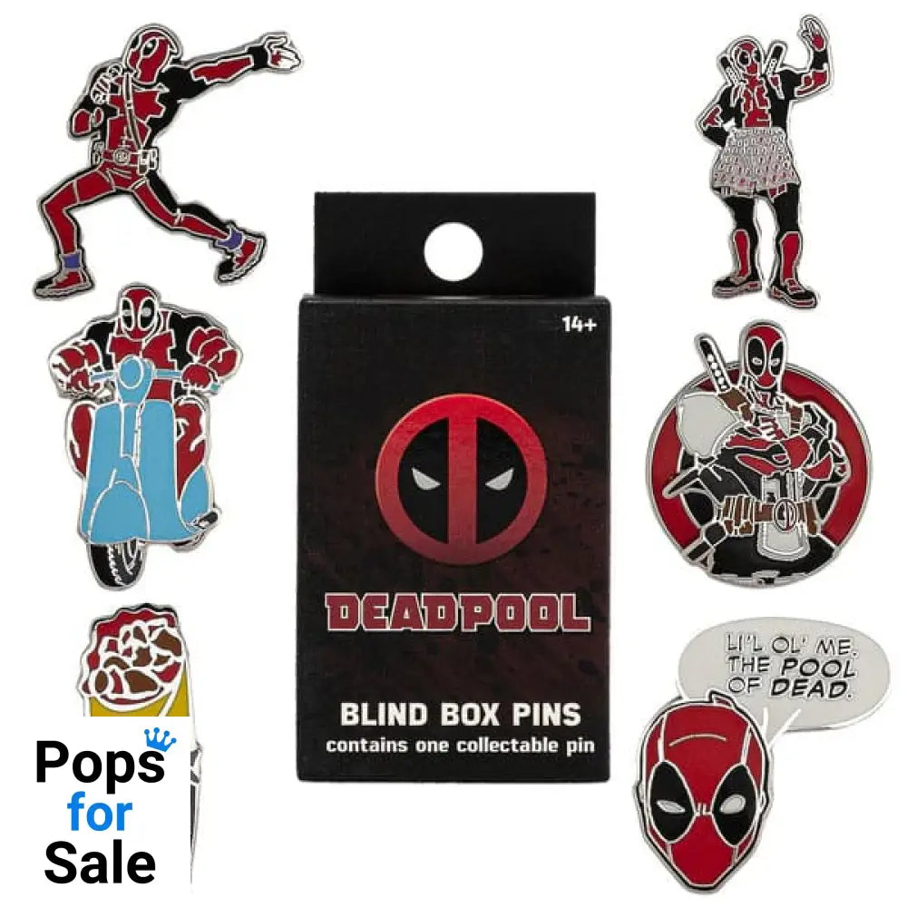 Marvel Loungefly Enamel Pins Blind Box Assortment Deadpool (12)