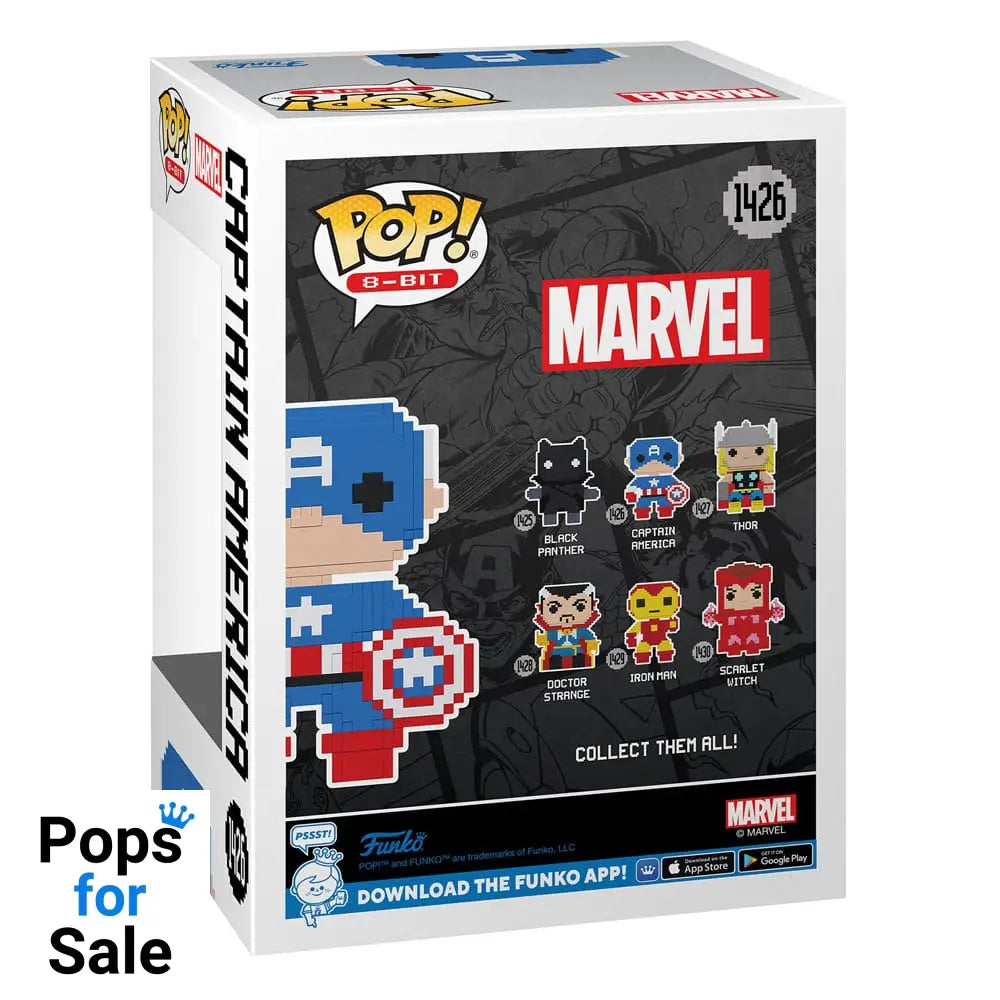 Marvel POP! 8-Bit Vinyl Figure Captain America 9 cm