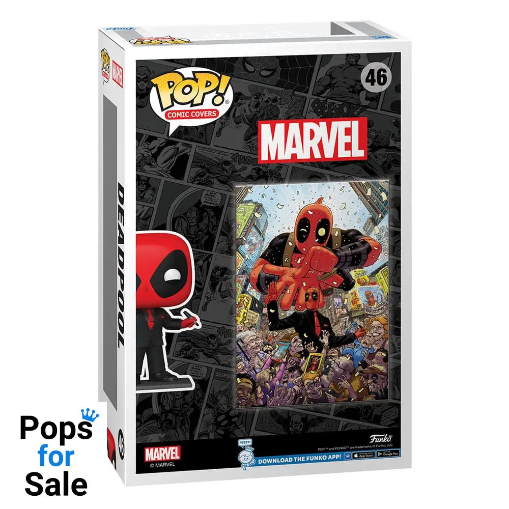 Marvel POP! Comic Cover Vinyl Figure Deadpool (2025) #1 Deadpool in Black Suit 9 cm
