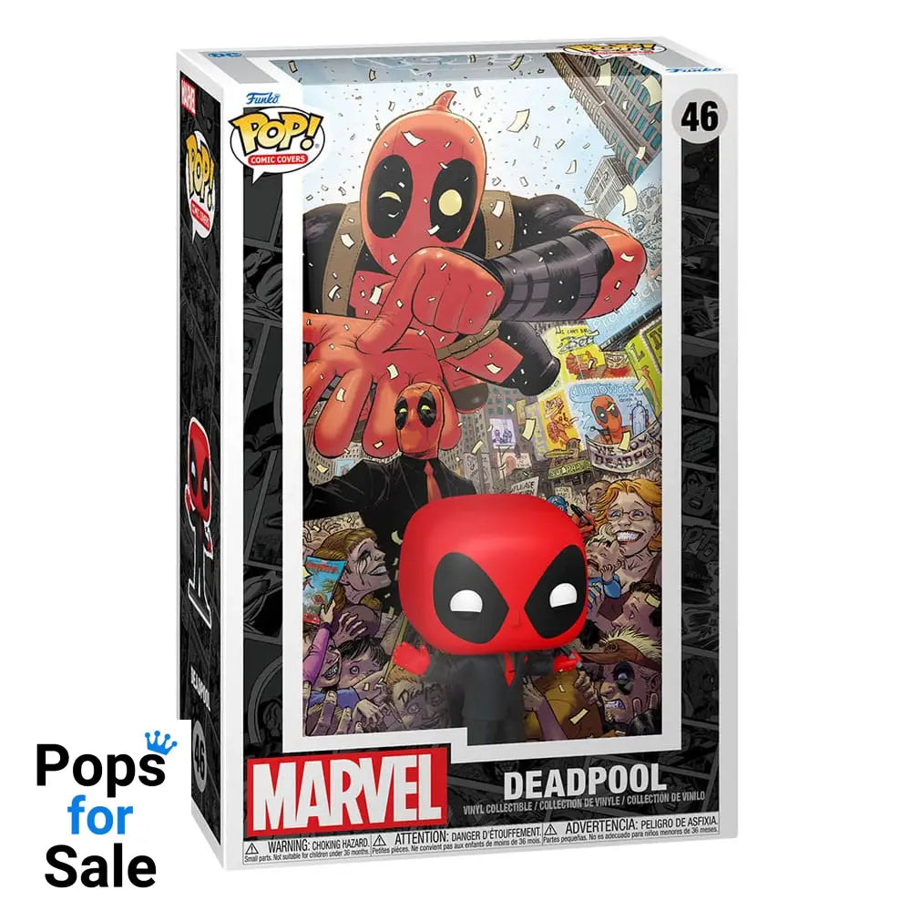 Marvel POP! Comic Cover Vinyl Figure Deadpool (2025) #1 Deadpool in Black Suit 9 cm