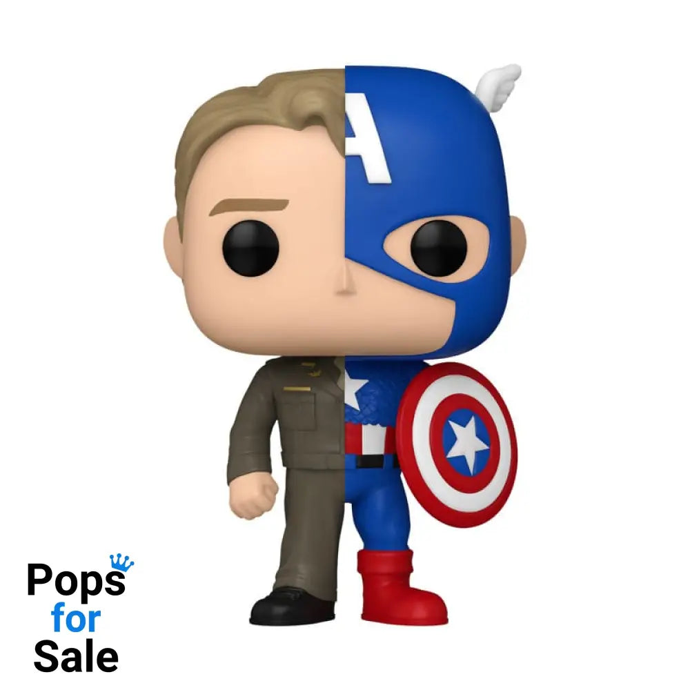 Marvel POP! Vinyl Figure Split- Captain A/Steve R 9 cm