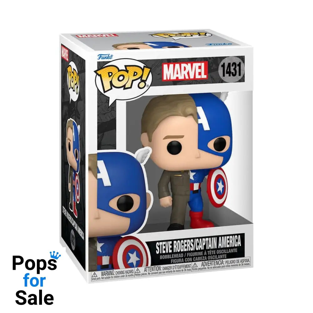 Marvel POP! Vinyl Figure Split- Captain A/Steve R 9 cm