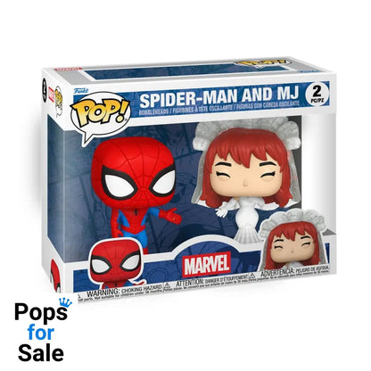Marvel POP! Vinyl Figures 2-Pack Superhero Couples- SM & MJ 9 cm
