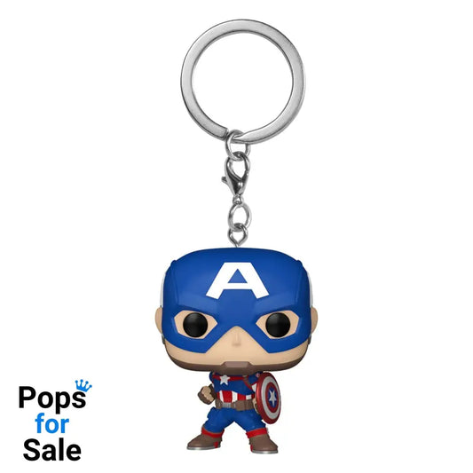 Marvel POP! Vinyl Keychains 4 cm New Classics - Captain America Display (12)