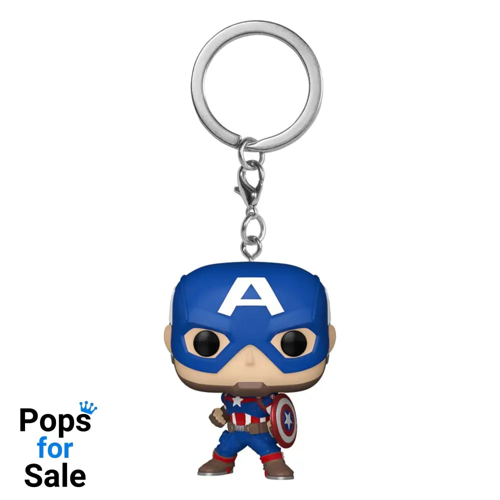 Marvel POP! Vinyl Keychains 4 cm New Classics - Captain America Display (12)