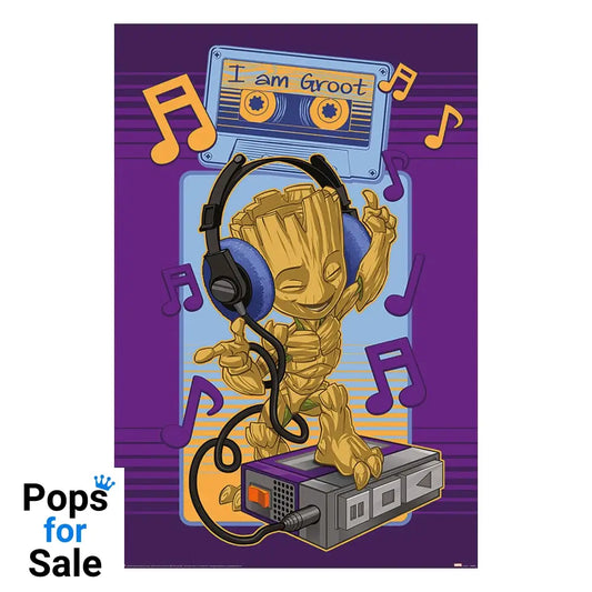 Marvel Poster Pack Guardians of the Galaxy Groot Cassette 61 x 91 cm (4) Posters & Wallscrolls