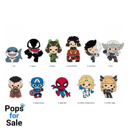 Marvel Rivals 3D Foam Bag Clips Series 16 Display (24)