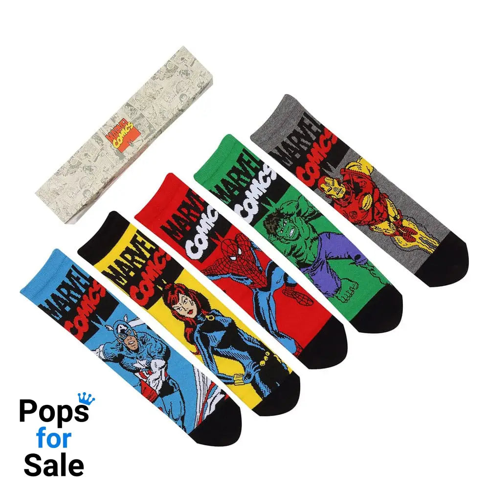 Marvel Socks 5-Pack Avengers L-XL Footwear