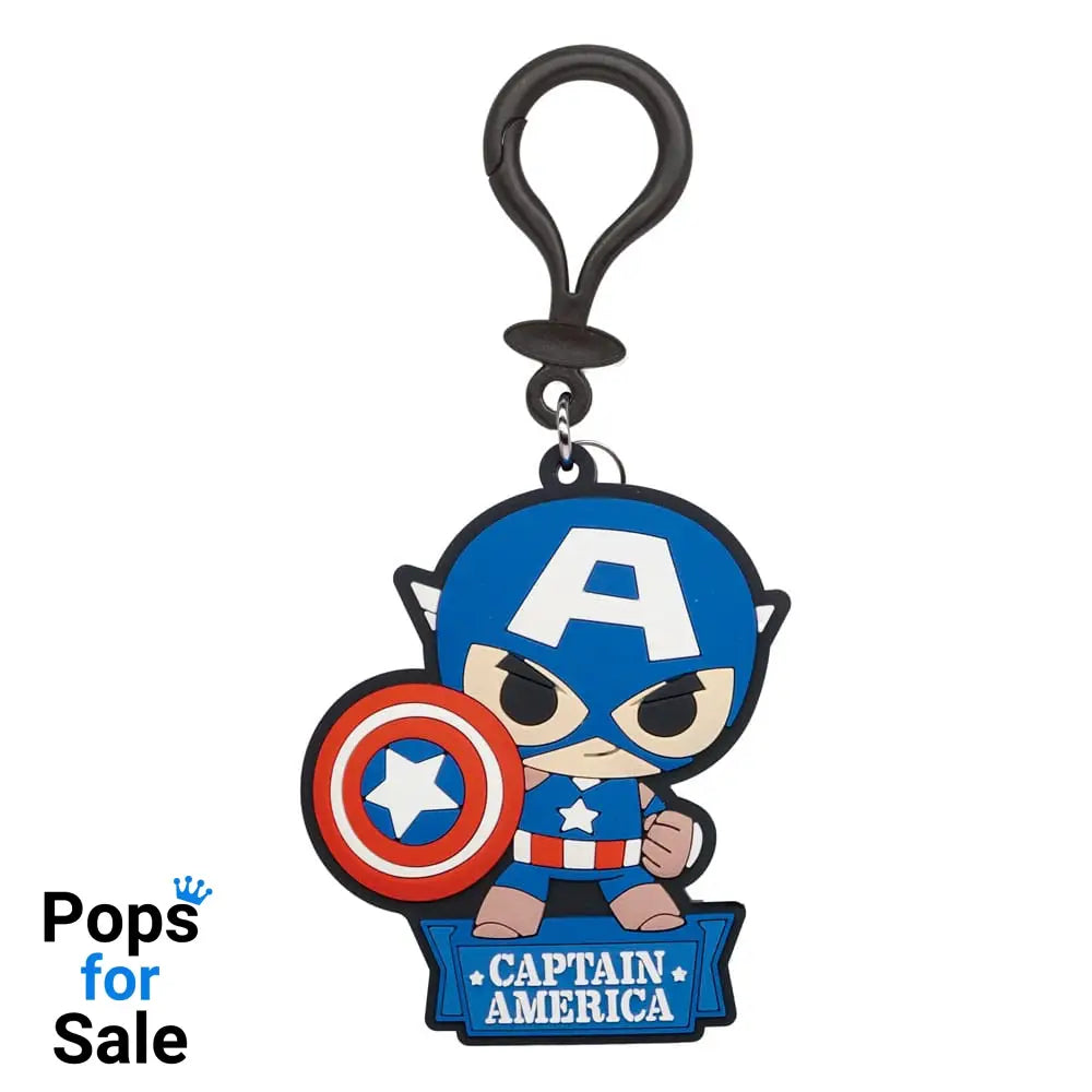 Marvel Soft Touch PVC Bag Clip Captain America