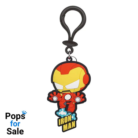 Marvel Soft Touch PVC Bag Clip Iron Man Keyrings