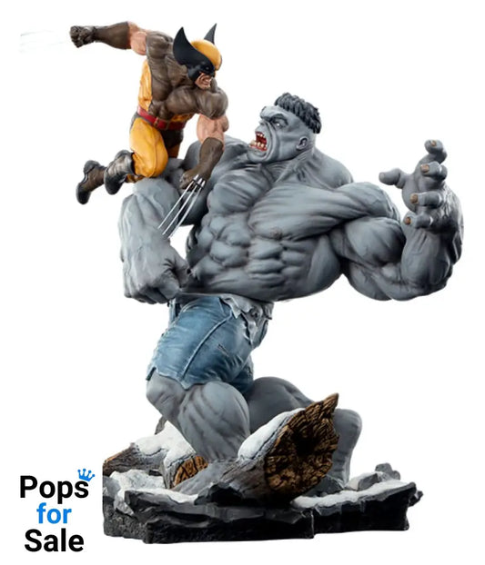 Marvel Statue Grey Hulk vs Wolverine 58 cm Statues
