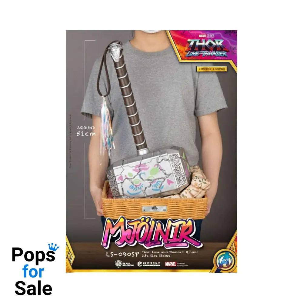 Marvel: Thor Love and Thunder - Mjolnir Love Version 1:1 Scale Statue