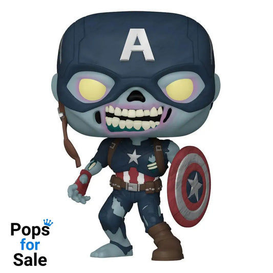 Marvel What If...? POP! TV Vinyl Figure Zombie Captain America 9 cm