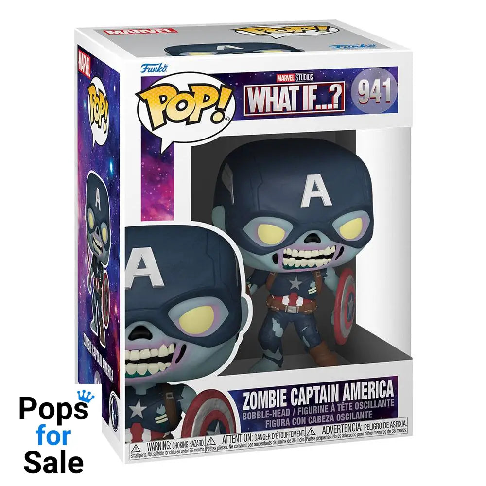 Marvel What If...? POP! TV Vinyl Figure Zombie Captain America 9 cm