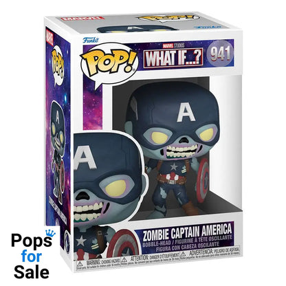 Marvel What If...? POP! TV Vinyl Figure Zombie Captain America 9 cm