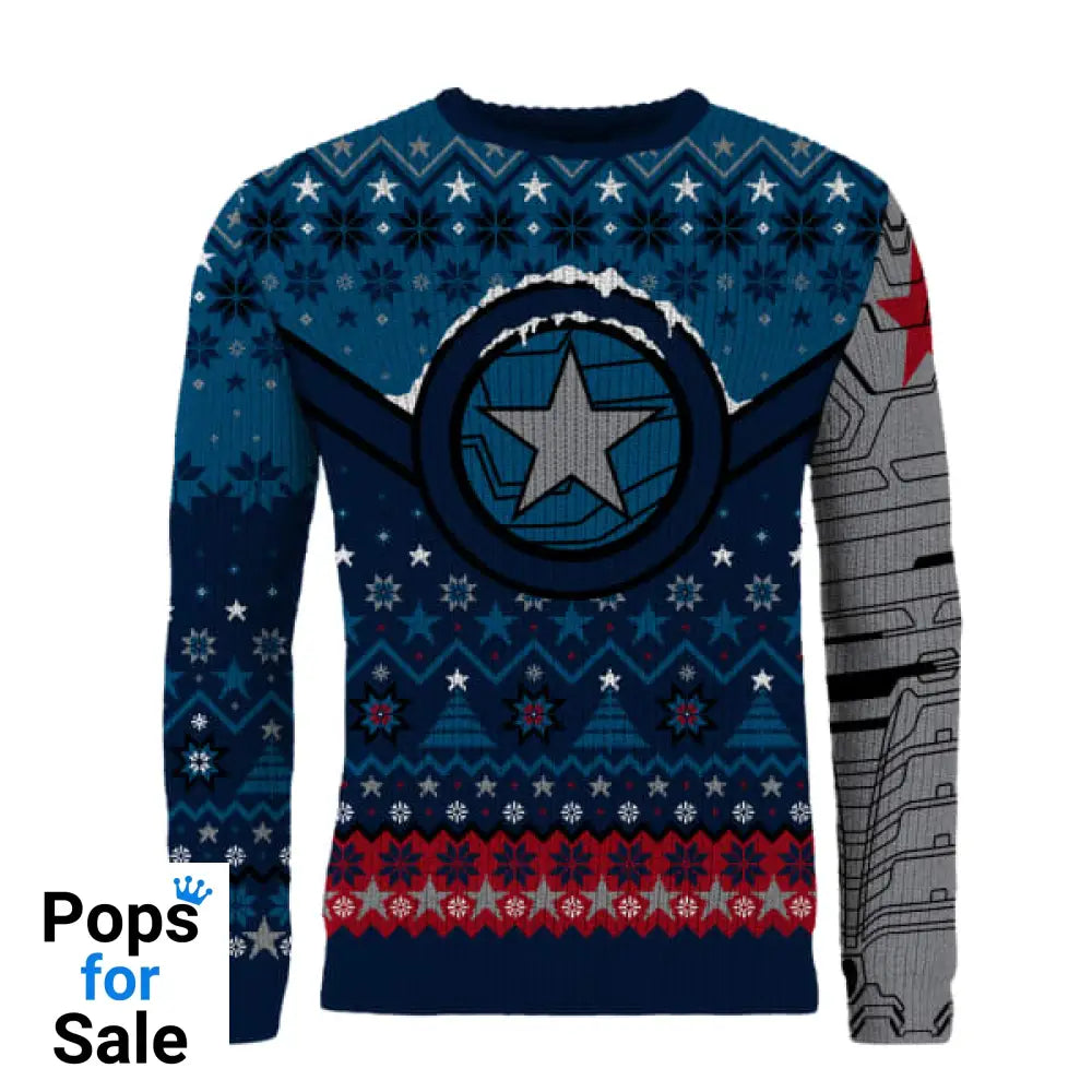 Marvel Winter Soldier Christmas Jumper (Size L)