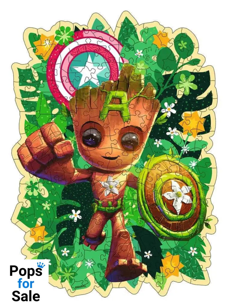 Marvel WOODEN Jigsaw Puzzle Groot (150 pieces)