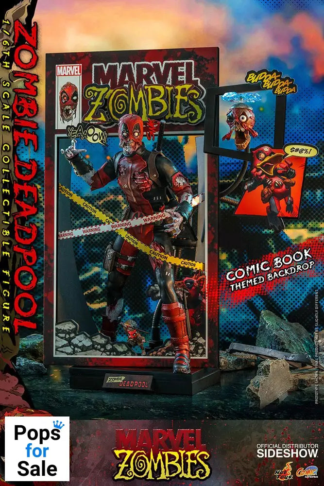 Marvel Zombies Comic Masterpiece Action Figure 1/6 Zombie Deadpool 31 cm