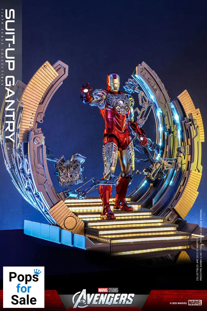 Marvel's The Avengers Accessories Collection Series Iron Man Suit-Up Gantry