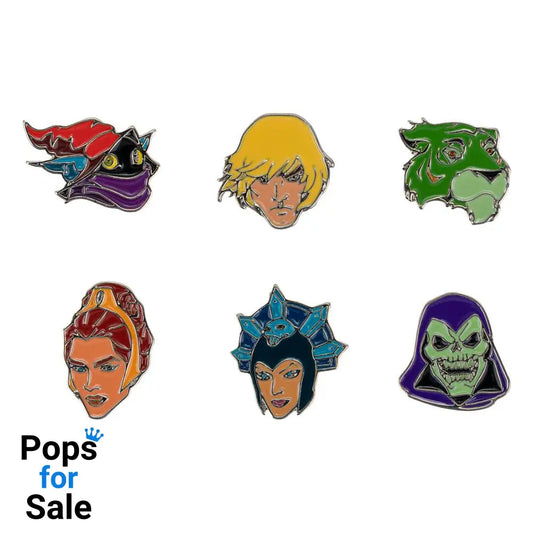 Masters of the Universe Pin Badges 6-Pack Characters Pins & Brooches