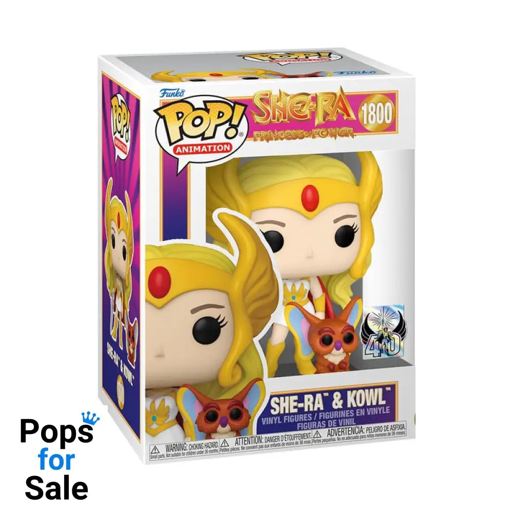 Masters of The Universe POP! & Buddy Vinyl Figure She-Ra w/Kowl 9 cm