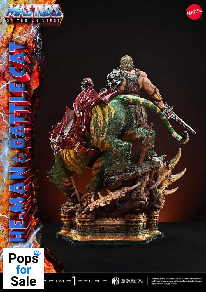 Masters of the Universe Real Elite Masterline Series Statue 1/4 He-Man & Battle Cat 86 cm