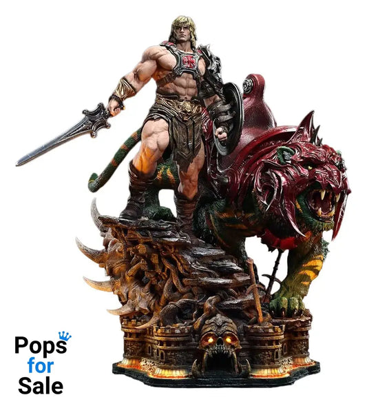 Masters of the Universe Real Elite Masterline Series Statue 1/4 He-Man & Battle Cat 86 cm