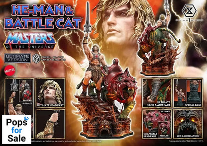 Masters of the Universe Real Elite Masterline Series Statue 1/4 He-Man & Battle Cat Ultimate Version 86 cm