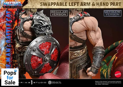 Masters of the Universe Real Elite Masterline Series Statue 1/4 He-Man & Battle Cat Ultimate Version 86 cm