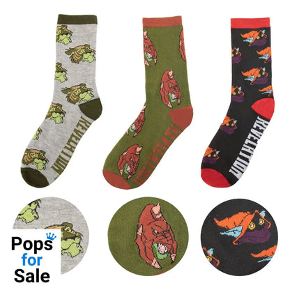 Masters of the Universe - Revelation: Cringer & Battle Cat & Orko Socks Set of 3 Footwear