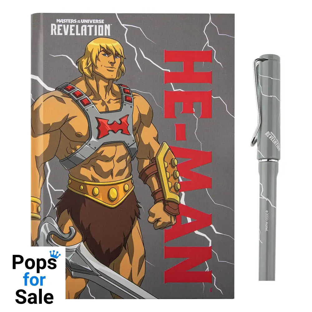 Masters of the Universe - Revelation: He-Man Thunder Deluxe Notebook Set (notebook + pen)
